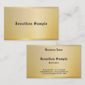 Oude Stijl Tekst Gouden Nostalgische Classic Look Visitekaartje (Voorkant / Achterkant)