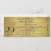  Oude Stijl Trouwkaart Uitnodiging (Voorkant)