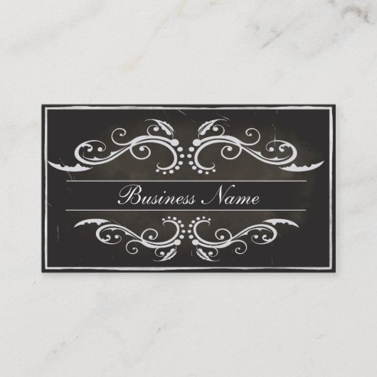 Oude stijl Visitekaartje 2 zijkanten Sjabloon (Voorkant)