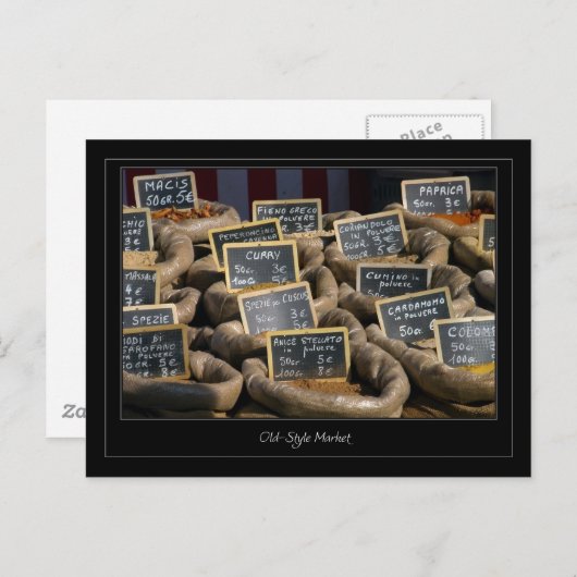 Oude Stijlmarkt Briefkaart (Voorkant / Achterkant)