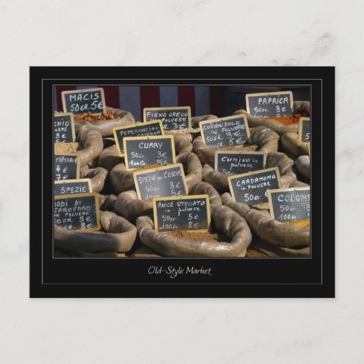 Oude Stijlmarkt Briefkaart (Voorkant)