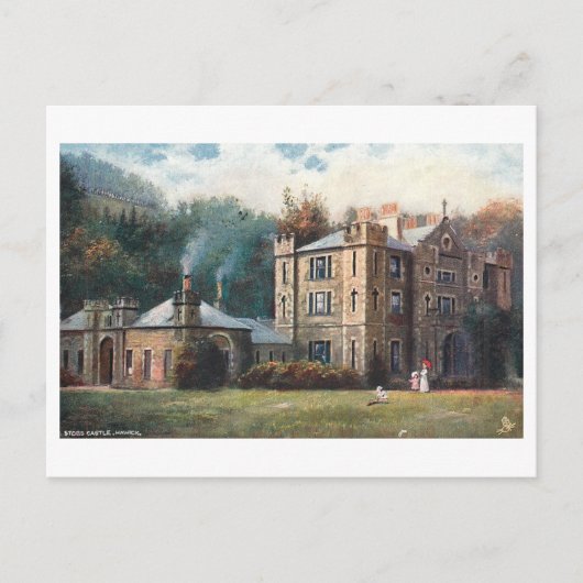 Oude Stobs Castle, Hawick, Schotland Briefkaart (Voorkant)