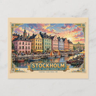 Oude Stockholm Zweden Gamla Stan Oude Stad Briefkaart