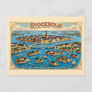 Oude Stockholm Zweden Gamla Stan Oude Stad Briefkaart