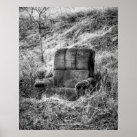 Oude stoel foto in zwart en wit