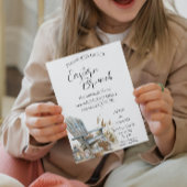 Oude stoel rond eieren Paasbrunch Kaart