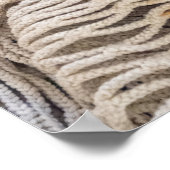 Oude Stof Textuur Abstracte Poster (Hoek)