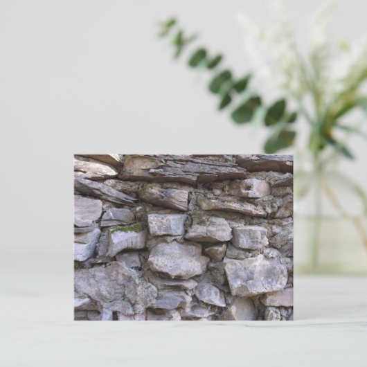 Oude Stone Wall Briefkaart (Staand voorkant)