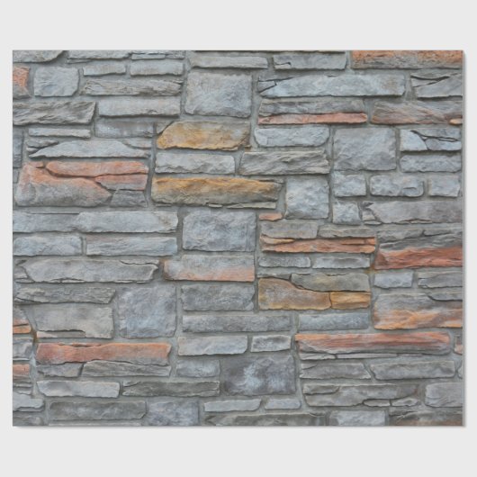 Oude stone wandtextuur cadeaupapier (Vlak)