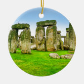 Oude Stonehenge Standing Stones in Summer Art Keramisch Ornament (Voorkant)