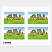 Oude Stonehenge Standing Stones in Summer Art Rechthoekige Sticker (Vel)