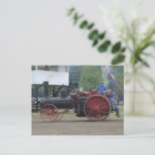 Oude stoom-/kolenmotor briefkaart (Staand voorkant)