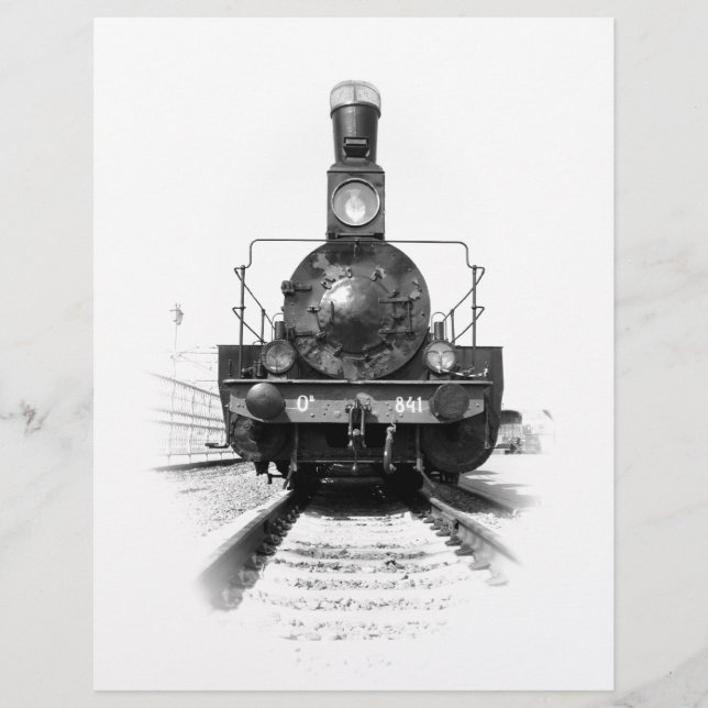 Oude stoomlocomotief (Voorkant)