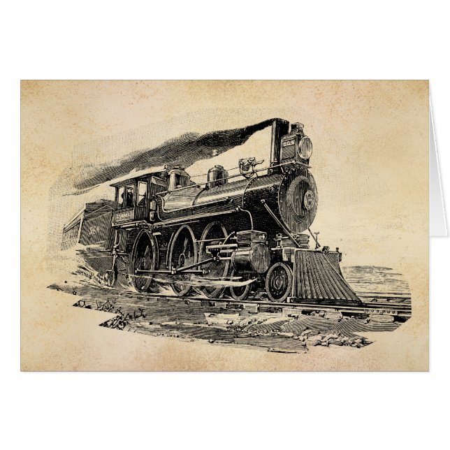 Oude stoomlocomotief (Voorkant Horizontaal)