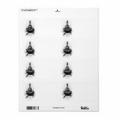 Oude stoomlocomotief etiket (Full Sheet)