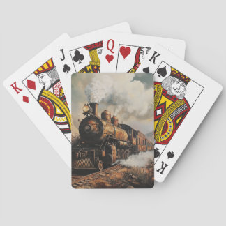 Oude Stoomlocomotief Speelkaarten