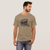 Oude stoomlocomotief t-shirt (Voorkant volledig)