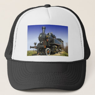 oude stoomlocomotief trucker pet