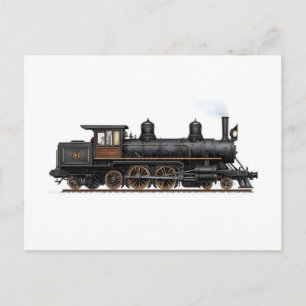 Oude Stoomlocomotief uit het verleden Briefkaart