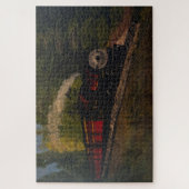 Oude stoommotor, origineel van Gary Poling Legpuzzel (Verticaal)