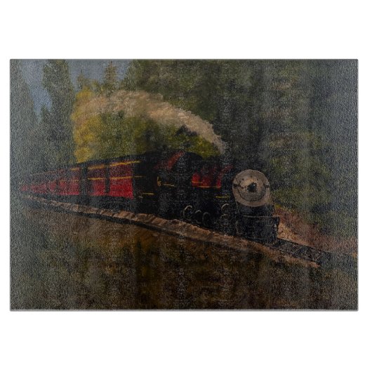 Oude stoommotor, origineel van Gary Poling Snijplank (Voorkant)