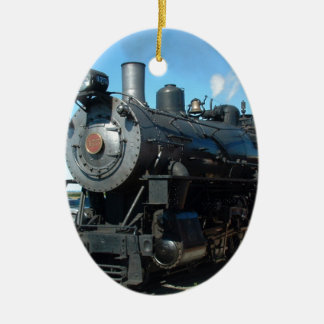 Oude stoomtrein Een van een soort foto-foto-foto Keramisch Ornament