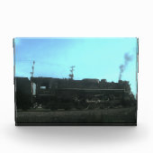 Oude stoomtrein fotoblokken (Voorkant)