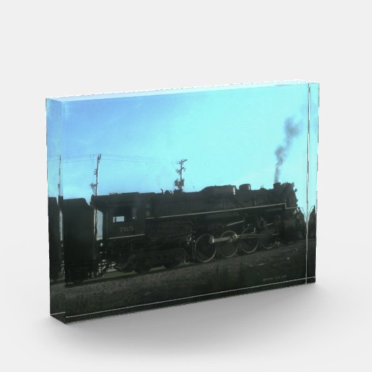 Oude stoomtrein fotoblokken (Links)