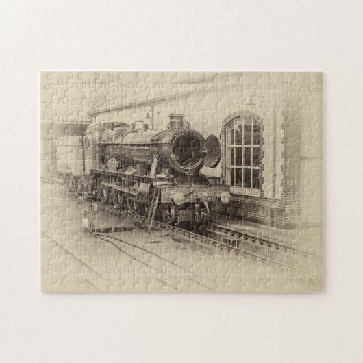 oude stoomtrein legpuzzel (Horizontaal)