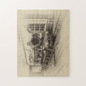 oude stoomtrein legpuzzel (Verticaal)