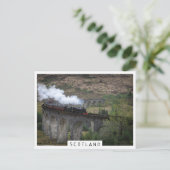 Oude stoomtrein op Glenfinnan Viaduct Briefkaart (Staand voorkant)