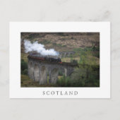 Oude stoomtrein op Glenfinnan Viaduct Briefkaart (Voorkant)