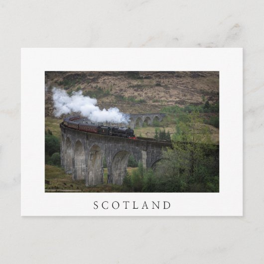 Oude stoomtrein op Glenfinnan Viaduct Briefkaart (Voorkant)