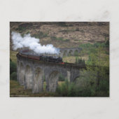 Oude stoomtrein op Glenfinnan Viaduct Briefkaart (Voorkant)