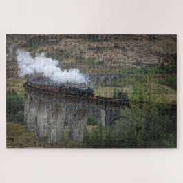 Oude stoomtrein op Glenfinnan Viaduct Legpuzzel