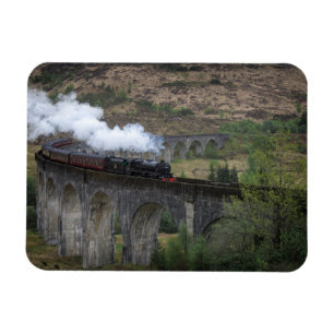 Oude stoomtrein op Glenfinnan Viaduct Magneet