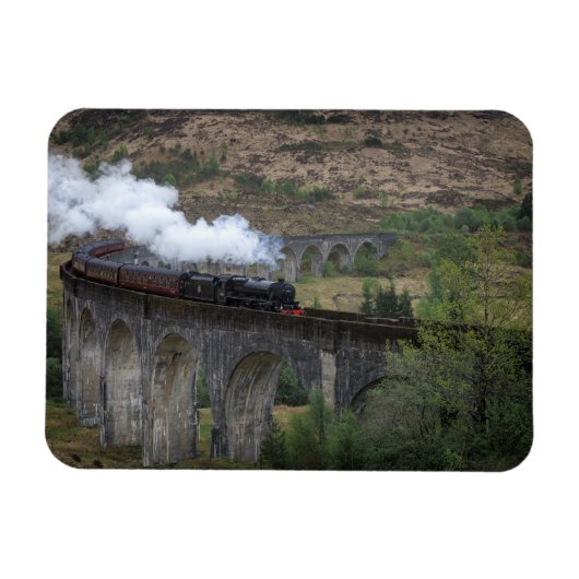 Oude stoomtrein op Glenfinnan Viaduct Magneet (Horizontaal)