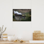 Oude stoomtrein op Glenfinnan Viaduct Poster (Keuken)