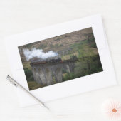 Oude stoomtrein op Glenfinnan Viaduct Rechthoekige Sticker (Envelop)