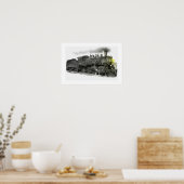 Oude stoomtrein poster (Keuken)