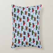 Oude stoomtreinen Klickety Clack Choo Puff Baby Bu Accent Kussen (Voorkant(Verticaal))