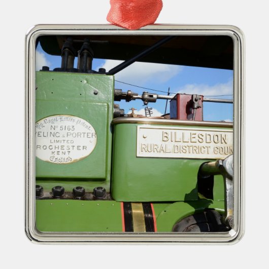 Oude stoomwals metalen ornament (Voorkant)