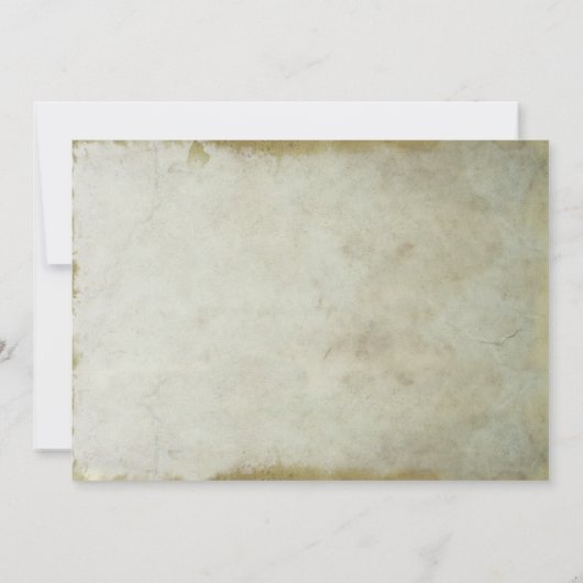  oude strand repetitie dineruitnodigingen kaart (Achterkant)