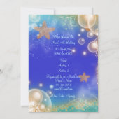 Oude strandschelpen elegante trouwdag kaart (Achterkant)