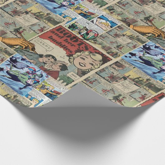 Oude strips inpakpapier (Hoek)