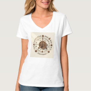 Oude Stupa en Dhamma Wijsheid Grafische T-shirt