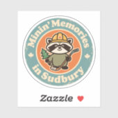 Oude Sudbury Ontario Mijnherinneringen Sticker (Vel)
