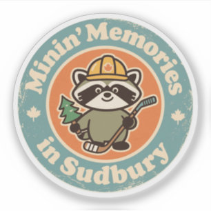 Oude Sudbury Ontario Mijnherinneringen Sticker