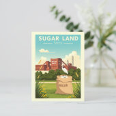 Oude Sugar Land Texas Briefkaart (Staand voorkant)