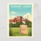 Oude Sugar Land Texas Briefkaart (Voorkant)